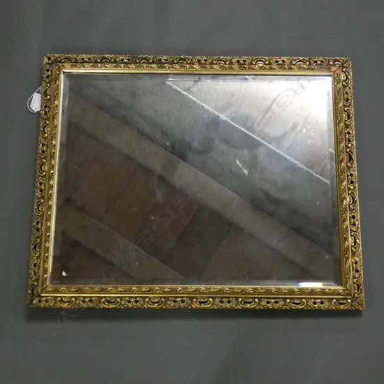 GOLD GILT FRAMED MIRROR 470 X 575MM