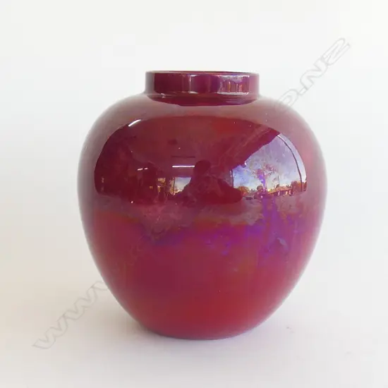 ROYAL DOULTON FLAMBE VASE OVOID. H130mm
