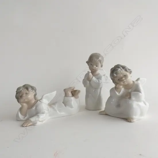 3 LLADRO ANGELS - TALLEST H 135MM