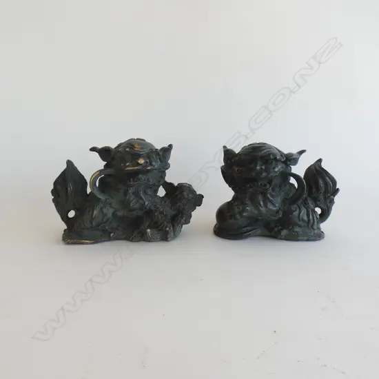 PR BRONZE FU DOGS W.180mm