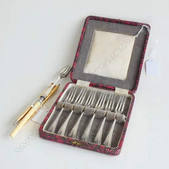 FLATWARE & WRITING INSTRUMENTS, PICKLE & CAKE FORKS, PROPELLING PENCIL & PEN