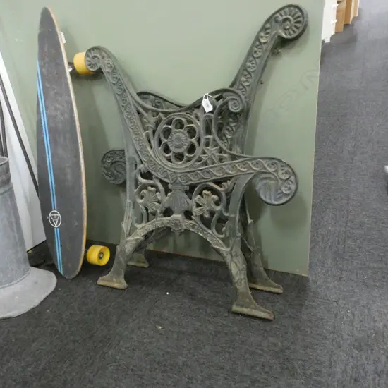 PR VICTORIAN CAST IRON BENCH ENDS