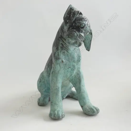 BRONZE DOG SCULPTURE H.240mm
