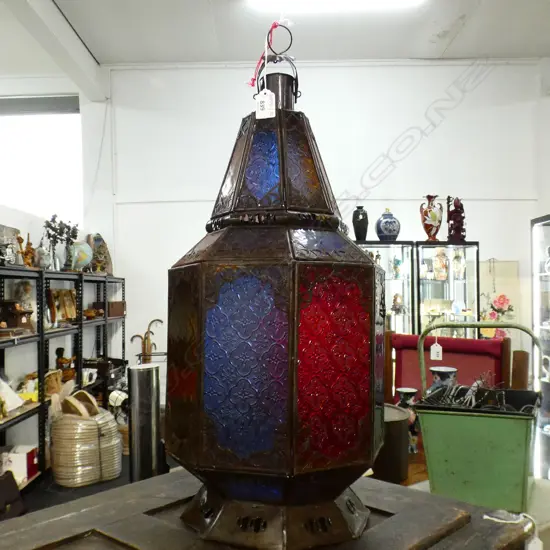 MOROCCAN LANTERN H.550mm AF (SMALL GLASS BREAK)