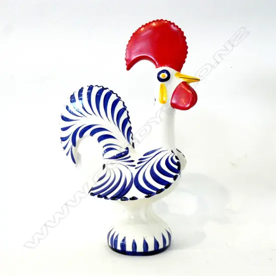 PORTUGUESE BARCELOS CERAMIC ROOSTER H.345mm