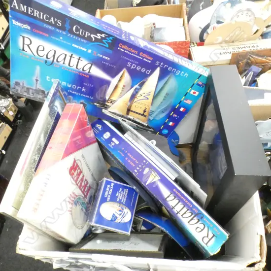 LOT ASST AMERICAS CUP GAMES + COLLECTIBLES