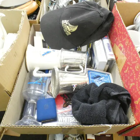 LOT ASST AMERICAS CUP AND WHITBREAD MERCHANDISE ETC