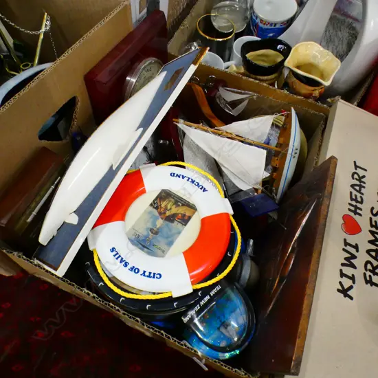 LOT ASST BAROMETERS + AMERICAS CUP COLLECTABLES