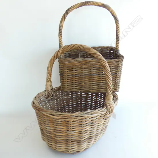 2 CANE BASKETS