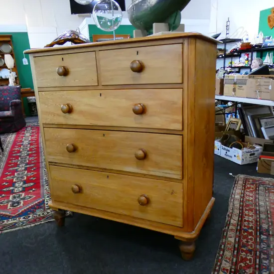 COLONIAL RIMU CHEST OF DRAWERS 1075x520x1195mm FADED MINOR ATT REQUIRED