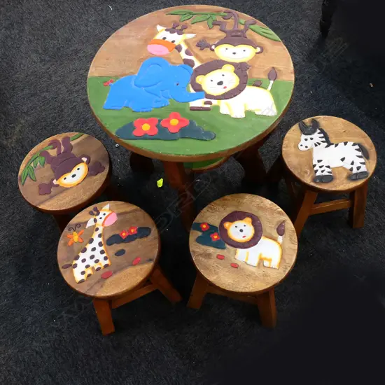 NURSERY TABLE + 4 CHAIRS- TABLE W.490mm