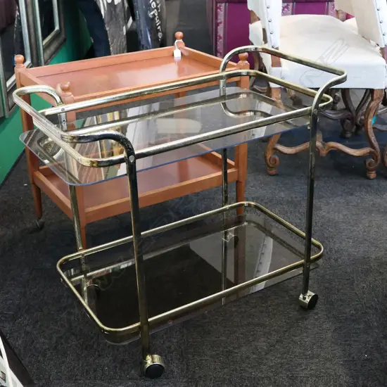 TWO RETRO TEA TROLLEY’S