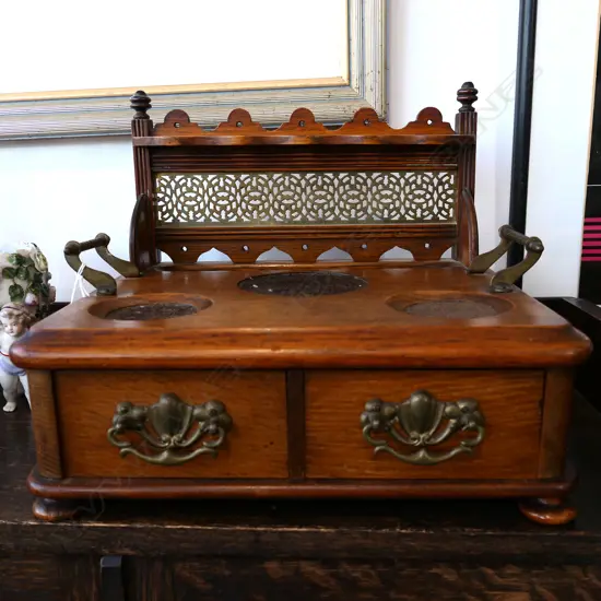 EDWARDIAN PIPE STAND W.315mm