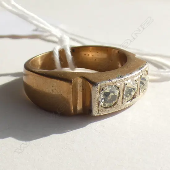 GOLD COLOURED RING SIZE Rfaux