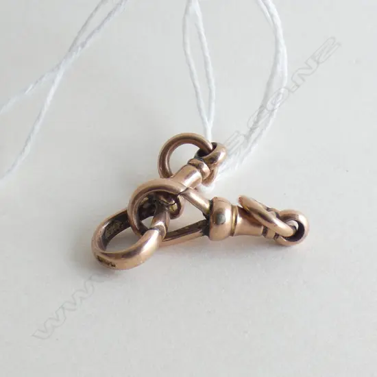 PR 9CT ROSE GOLD FOB CHAIN CLIPS