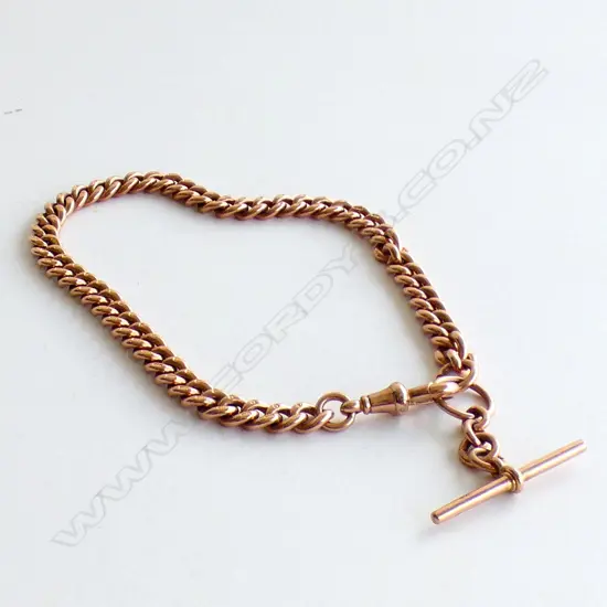 9CT GOLD FOB CHAIN 44gm