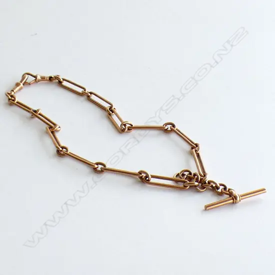 9CT GOLD FOB CHAIN 35gm