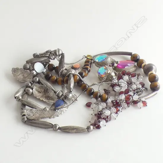 4 ASST. STERLING NECKLACES