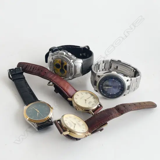 5 ASST. GENTS WATCHES