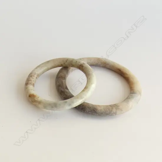 TWO STONE BANGLES - 2 SIZES 