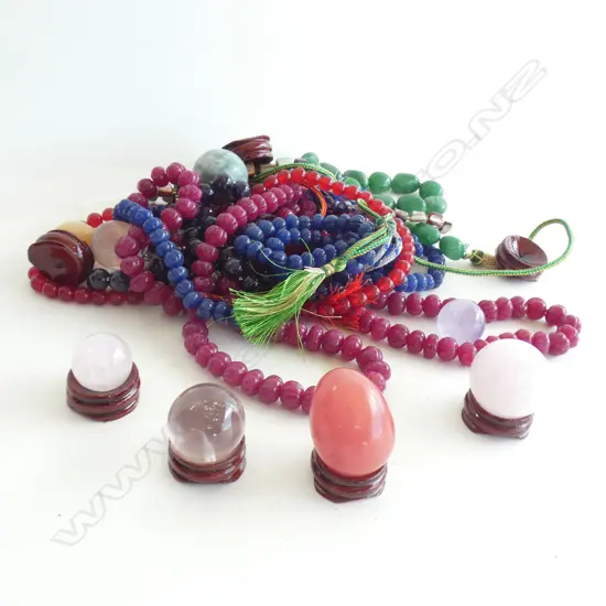 COLLECTION ASST. ORIENTAL BEAD NECKLACES ETC