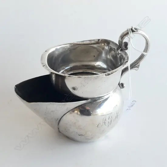SILVER SHAVING MUG 215gms. Sheffield 1903. some dents
