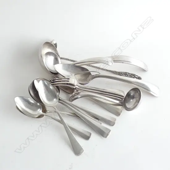 BAG EURO SILVER PLATE CUTLERY STAMPED '90' & 'GERO' ETC