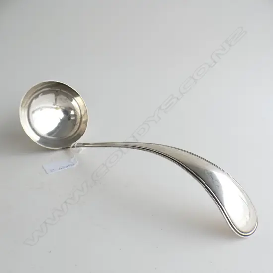 (007) 19thC FRENCH SILVER SOUP LADLE 176gms