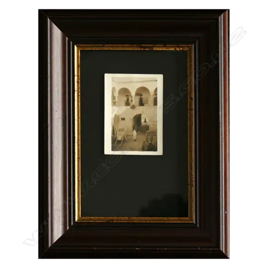 JOHN WEEKS - ALBUMEN PHOTOGRAPH MOROCCAN MARKET  65 X 50MM