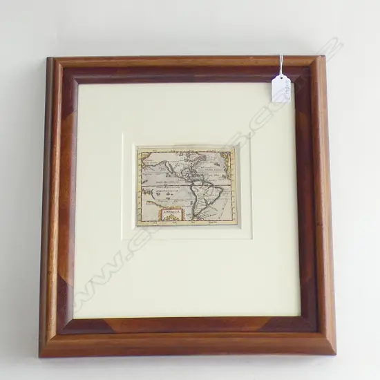 PIERRE DUVAL HAND COLOURED ENGRAVING 100 X 125mm (America)