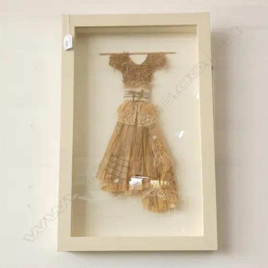 CAROLYN STEPHENS 'RECYCLED FASHION' MIXED MEDIA ARTWORK 485x285mm