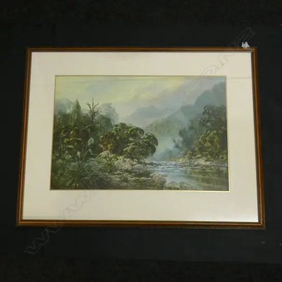 NZ WATERCOLOUR DAVID BLAIR 370mm x 540mm