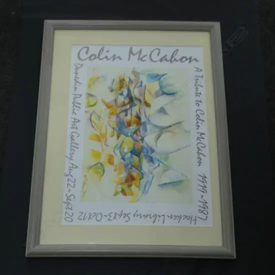 COLIN MCCAHON POSTER 'TOWARDS AUCKLAND' 400x580mm