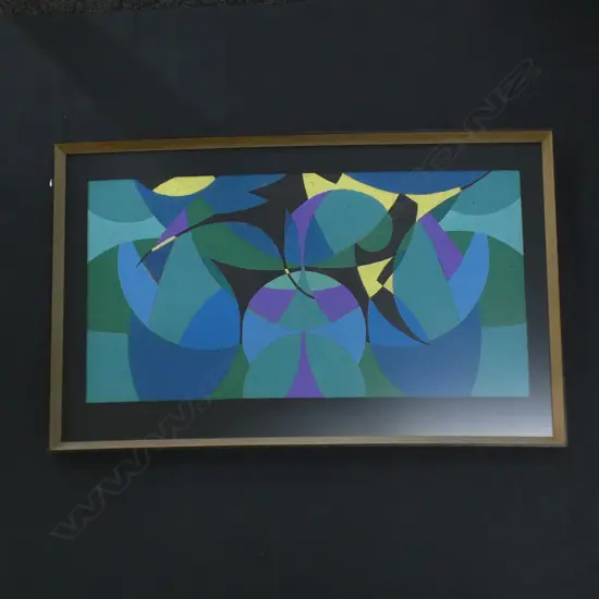 LLOYD HILLYER ACRYLIC ABSTRACT 270x520mm