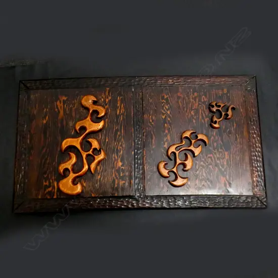 VINTAGE CARVED WOODEN HANGING PANEL 580x1040mm