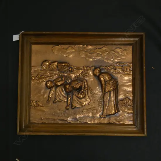 COPPER ARTWORK; WOMEN WORKING 320x410mm
