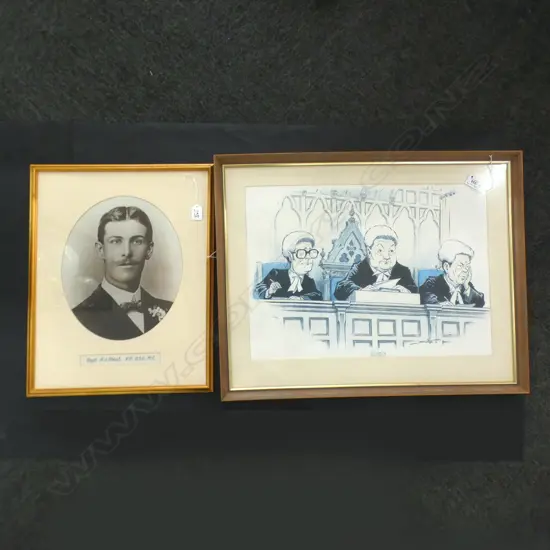 1 CARTOON OF COURT OF APPEAL JUDGES  & 1 PHOTO