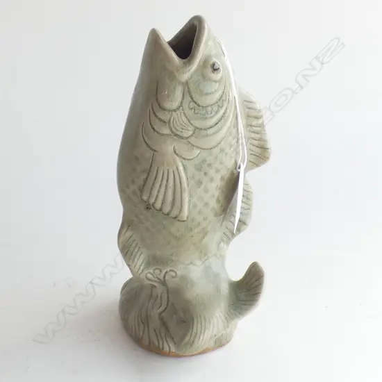 THAI CELADON FISH SCULPTURE H.180mm