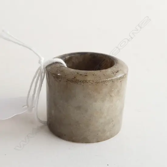 CHINESE JADE ARCHERS RING