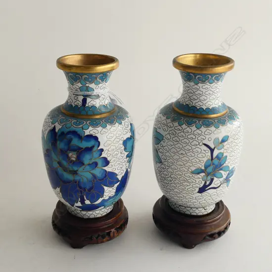 PR CLOISONNE VASES H.125mm