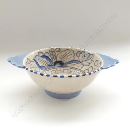 (17881) SMALL CHARLOTTE RHEAD TWO HANDLED BOWL TL68. Dia.175mm