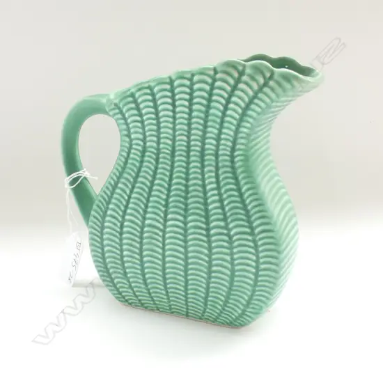 GREEN SYLVAC JUG No1276. H.160mm
