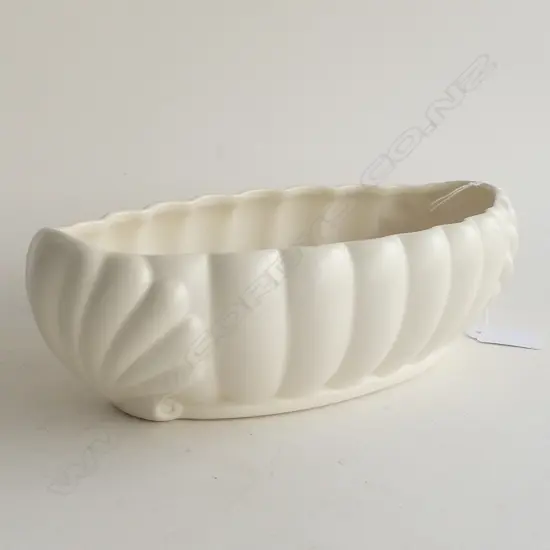 WHITE BESWICK TROUGH VASE #1192 W.310mm