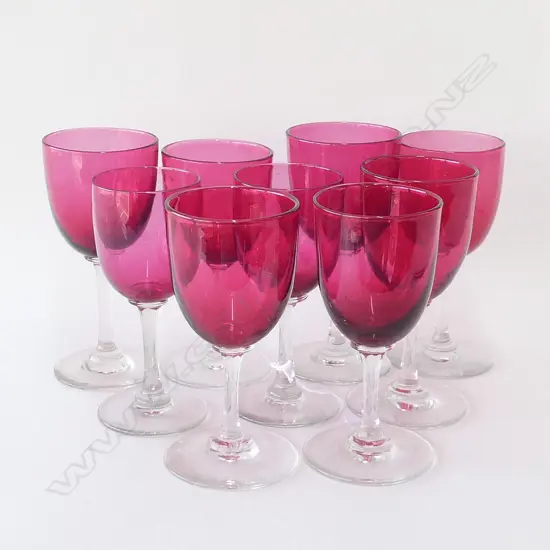 COLLECTION 9 CRANBERRY BOWL SMALL WINE GLASSES