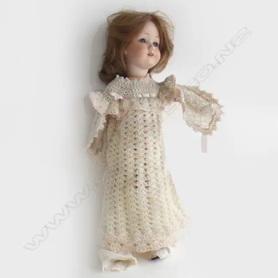 ANTIQUE GERMAN DOLL STAMPED GERMANY 390 A2M - 2 FINGERS A/F 430MM