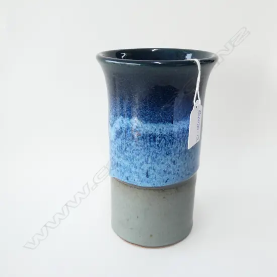PETER STICHBURY CHUN GLAZED CYLINDER VASE H.175mm