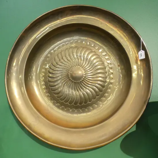 LARGE BRASS WALL PLATE 610mm dia