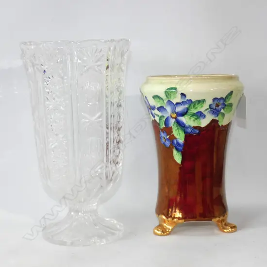 MALING VASE + GLASS VASE