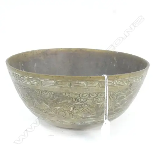 LG ORIENTAL BRASS BOWL DIA 245MM
