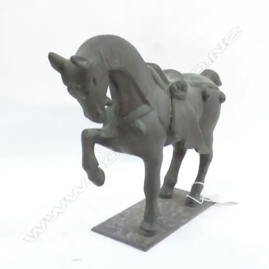 BRONZE HORSE FIGURE L 295MM
